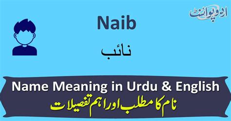 Proxy Meaning in Urdu Naib نائب .